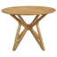 Table de salle à manger ronde contemporaine avec base géométrique