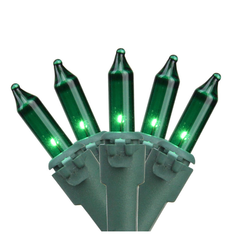 Commercial Grade Mini Christmas String Lighting, Green