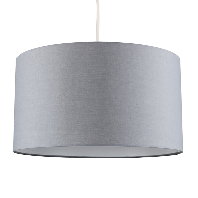 Reni Drum Lighting Shade ( Uno ), 15cm H x 25cm W x 25cm D, Dark Grey