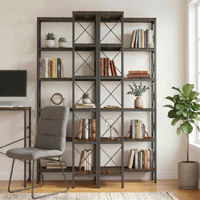 HOMCOM Corner Bookshelf, L-Shaped Unit