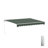 ALEKO Motorized Retractable Outdoor Awning with White Frame-111027053-111027055