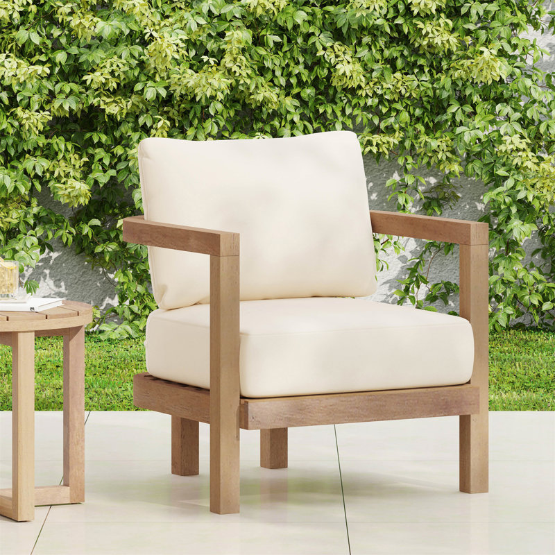 Chaise de patio avec coussins Weksler