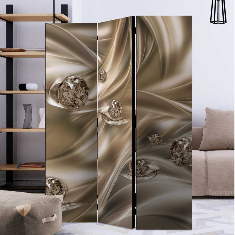 Kalmus 172cm H Folding Room Divider, 3