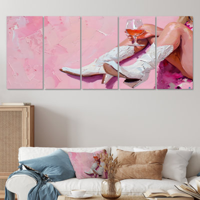 Cowgirl Boots Along The Interstate - Cowgirls Wall Art Set