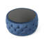 Velours moderne avec capitonnage à boutons, abat-jour bleu foncé, verre trempé, l 30,63 po x P 14,35 po, bouton en bleu, design de revêtement, 30,5 po
