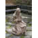 Kneeling St. Francis Statue with Bird