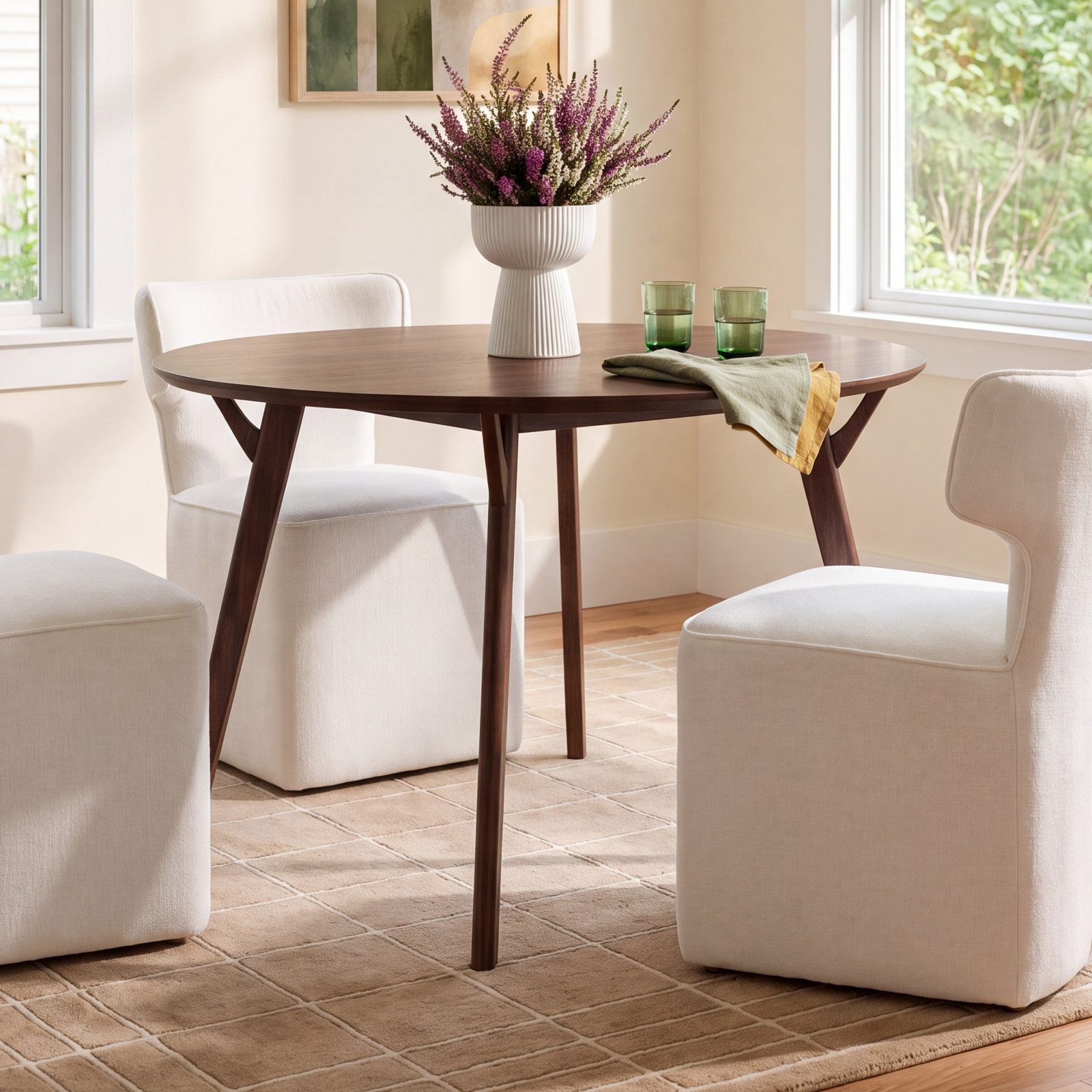 Evanston 42" Dining Table, Walnut