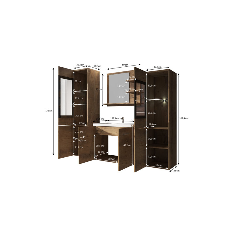 Imcke Bathroom Furniture Suite