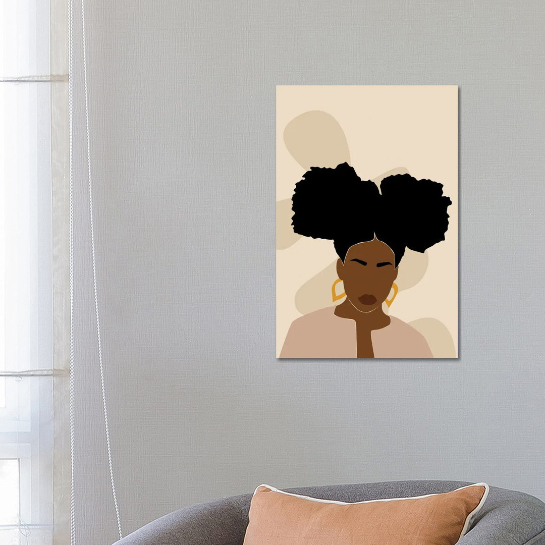 Afro Girl Abstrakte Kunst