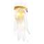 CDJ Wall Lamp Erika antique brass finish clear glass