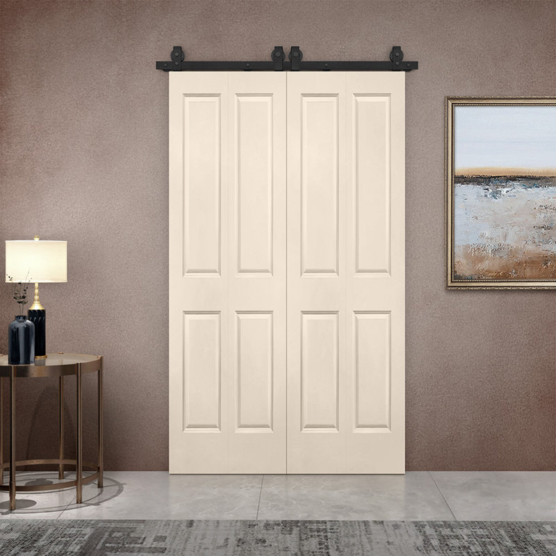 Porte pliante à panneaux 72 po x 80 po, Beige
