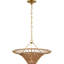 Elona Chandelier in Hand-Rubbed Antique Brass with Wicker-717207860-717207861