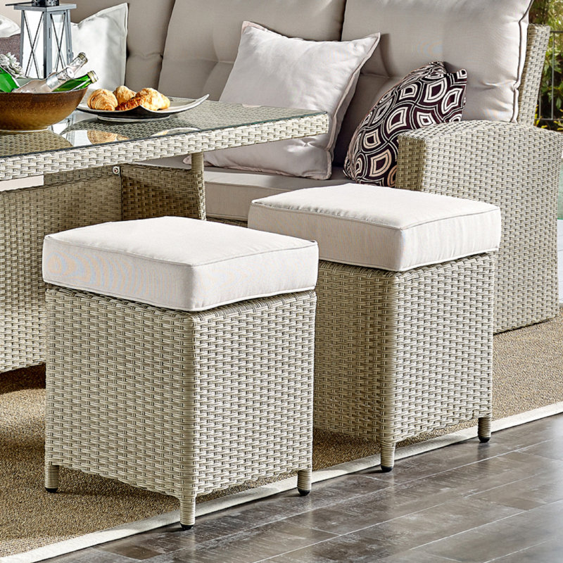 Upholstered Outdoor Ottoman