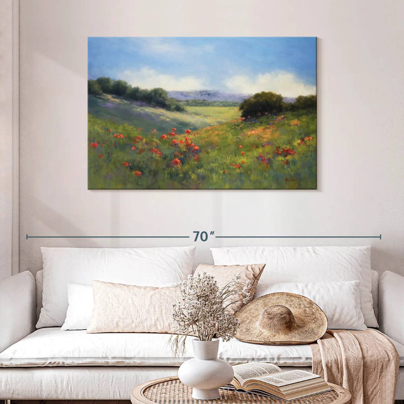Coquelicots Alvord avec vue