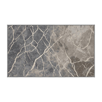 Machine Washable Gray Area Rug