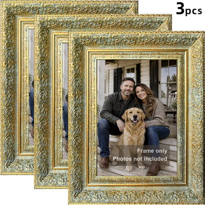 Black 3 PCS Warm Picture Frame for 11" x 14" Photos and Entryway Decor