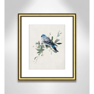 Bluebird Happy II - peinture encadrée