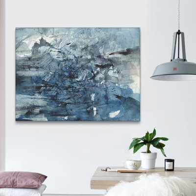 Abstract Fragment Marble Style On Canvas Painting