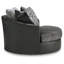 Fauteuil d'appoint pivotant surdimensionné Nilay