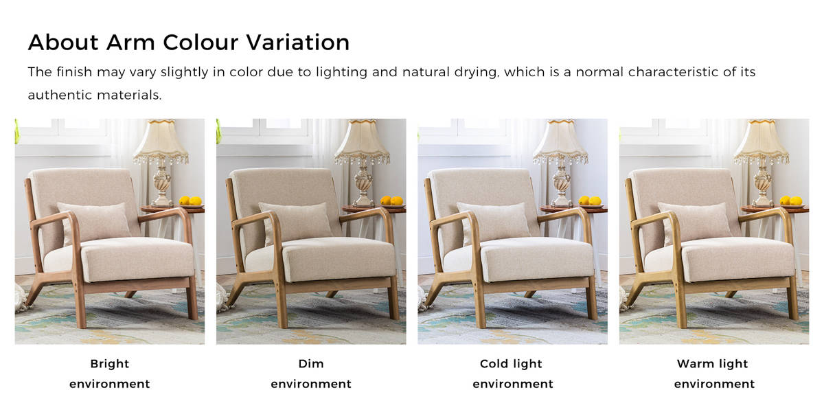 Hertford 26" Wide Mid Century Upholstered Solid Wood Accent Chair with an Extra Pillow