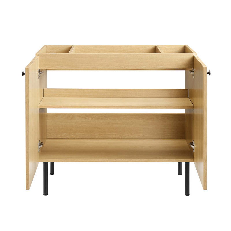 Base de meuble-lavabo simple 35 po Modway, Chêne