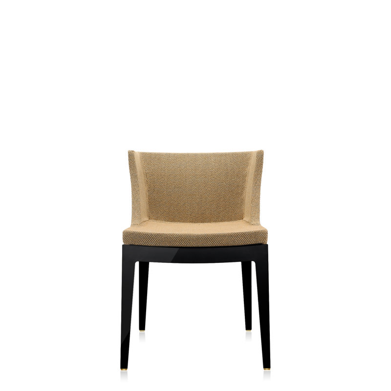 Fauteuil Mademoiselle, Noir, Raffia Fabric Woven Fabric