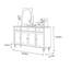 Armoire de rangement simple et rétro-934021372