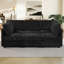 Canapé modulaire 86 po avec repose-pieds 86 po, canapé en chenille 6 places avec sièges de rangement, canapé rembourré confortable avec dossiers réglables pour le salon-696168860