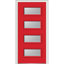 Porte d'entrée pré-suspendue en acier peint 4 lumières à 4 lumières-40456398-40456395-40456391