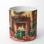 Bougie de Noël parfumée avec support en céramique