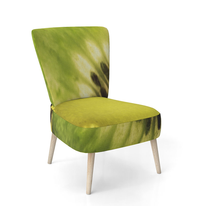 Chaise d'appoint rembourrée à motif floral - Chaise d'appoint moderne à motif floral, Animal Print Beige Velvet