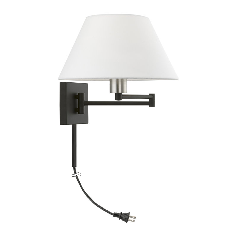 Tyonna Wall Sconce, Black/Brushed Nickel