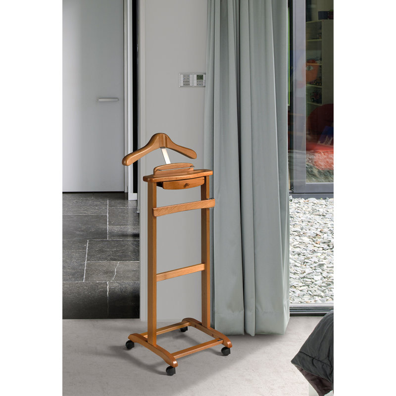Freestanding Valet Stand, Cherry