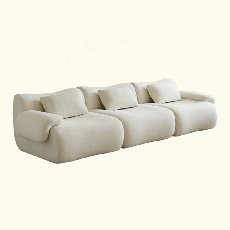 Canapé modulaire modulaire, canapé modulaire compressé, canapé de style minimaliste moderne, chambre à coucher, canapé à canapé compressé confortable, conception peu encombrante
