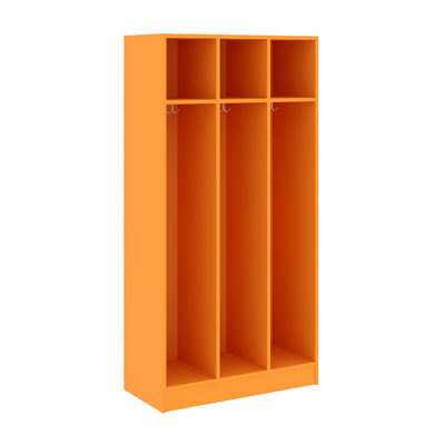 Triple Wide Three Compartment Classroom Cabinet Locker