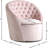 Alessio Velvet Upholstered Swivel Barrel Chair-817583557