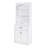White Bathroom Storage Cabinet With Four Doors