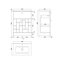 Blocks 610mm Single Bathroom Vanity with Integrated Vitreous China Basin-94006289