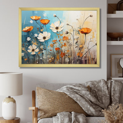 Meadow Whispers Collage IV - Modern Canvas Art Print