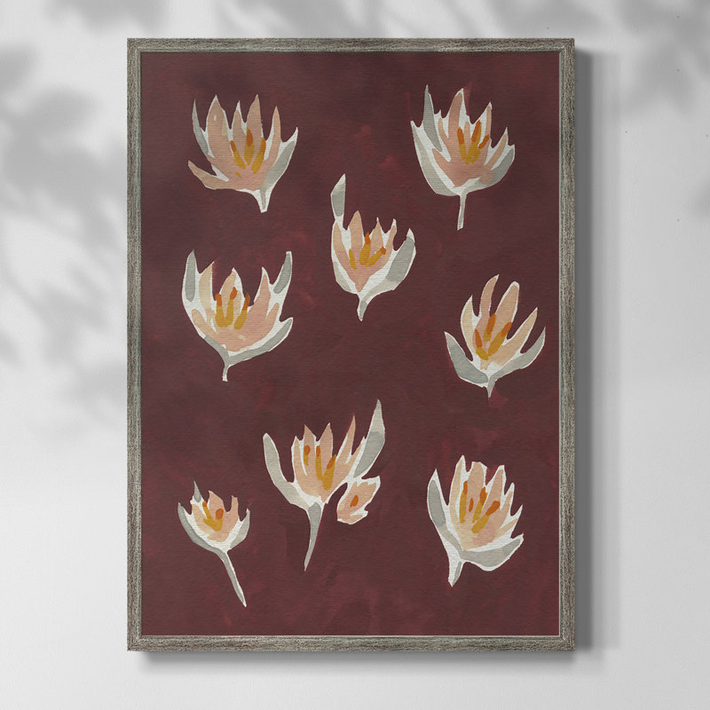 «Pink Potpourri II», reproduction encadrée - bois massif, H 11 po x l 9 po