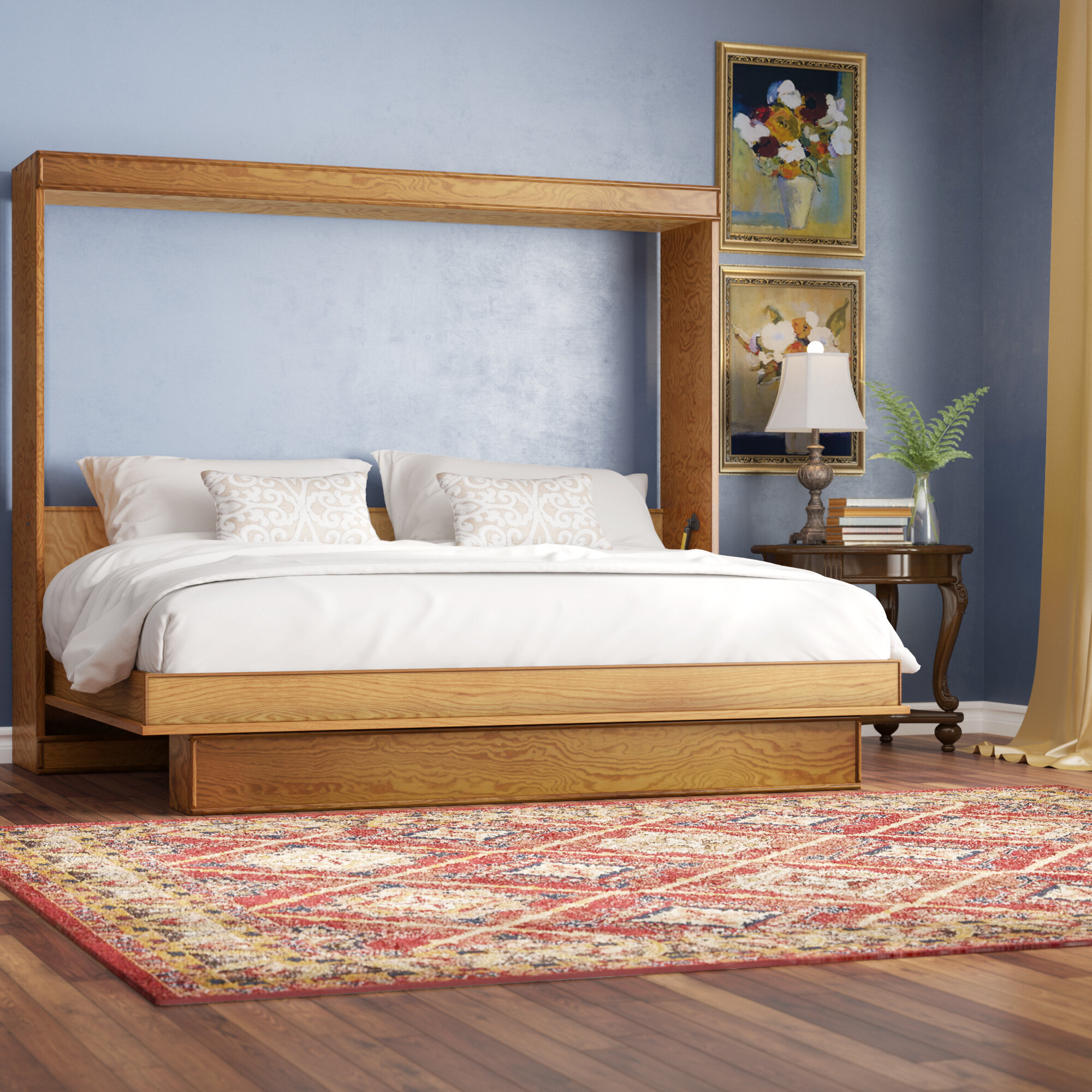 Sideways queen outlet bed frame