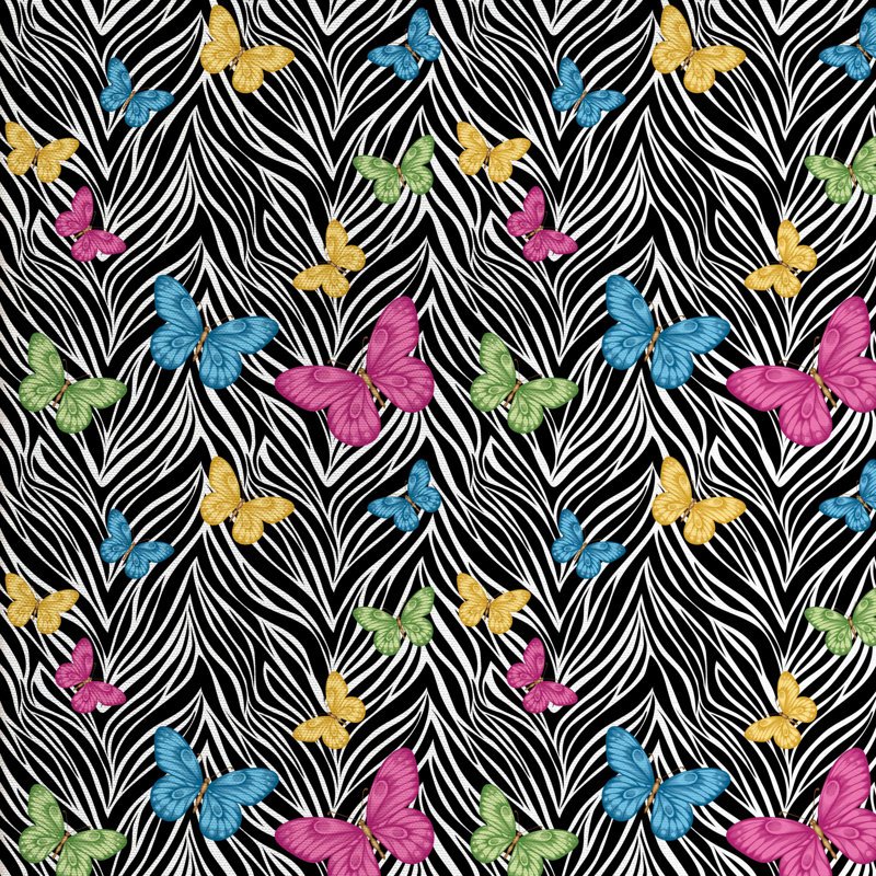 Tissu zèbre, H 36 po x l 58 po x P 1 po
