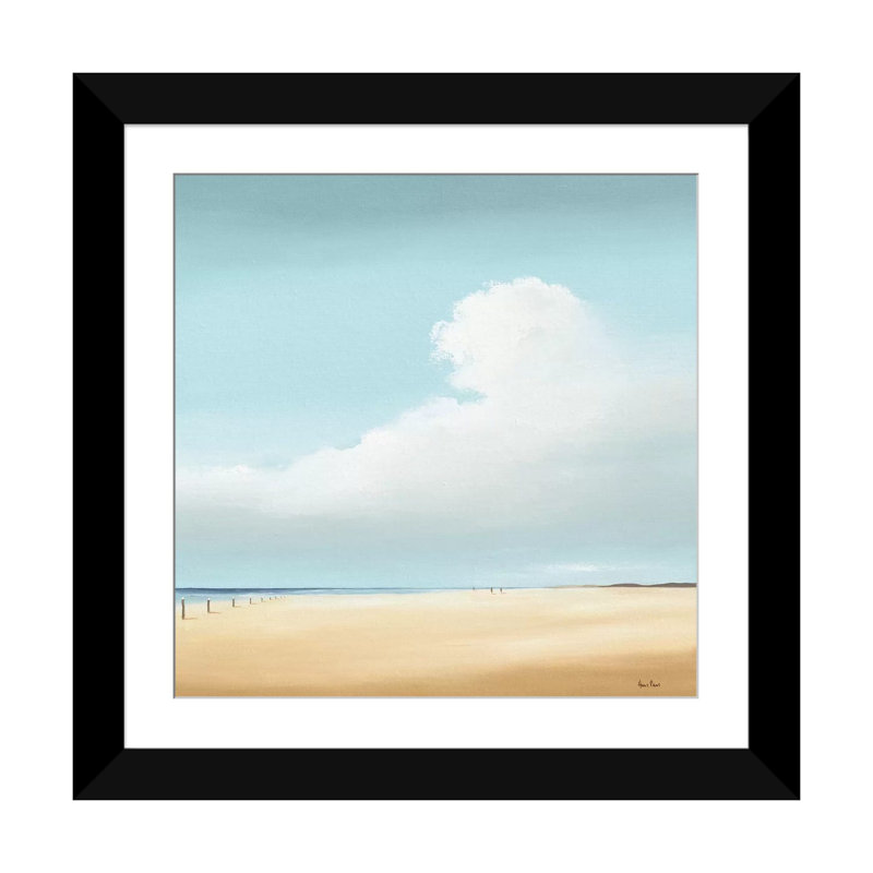 «Walking I», reproduction sur toile, Papier avec cadre noir, Blanc, H 24 po x l 24 po x P 1 po