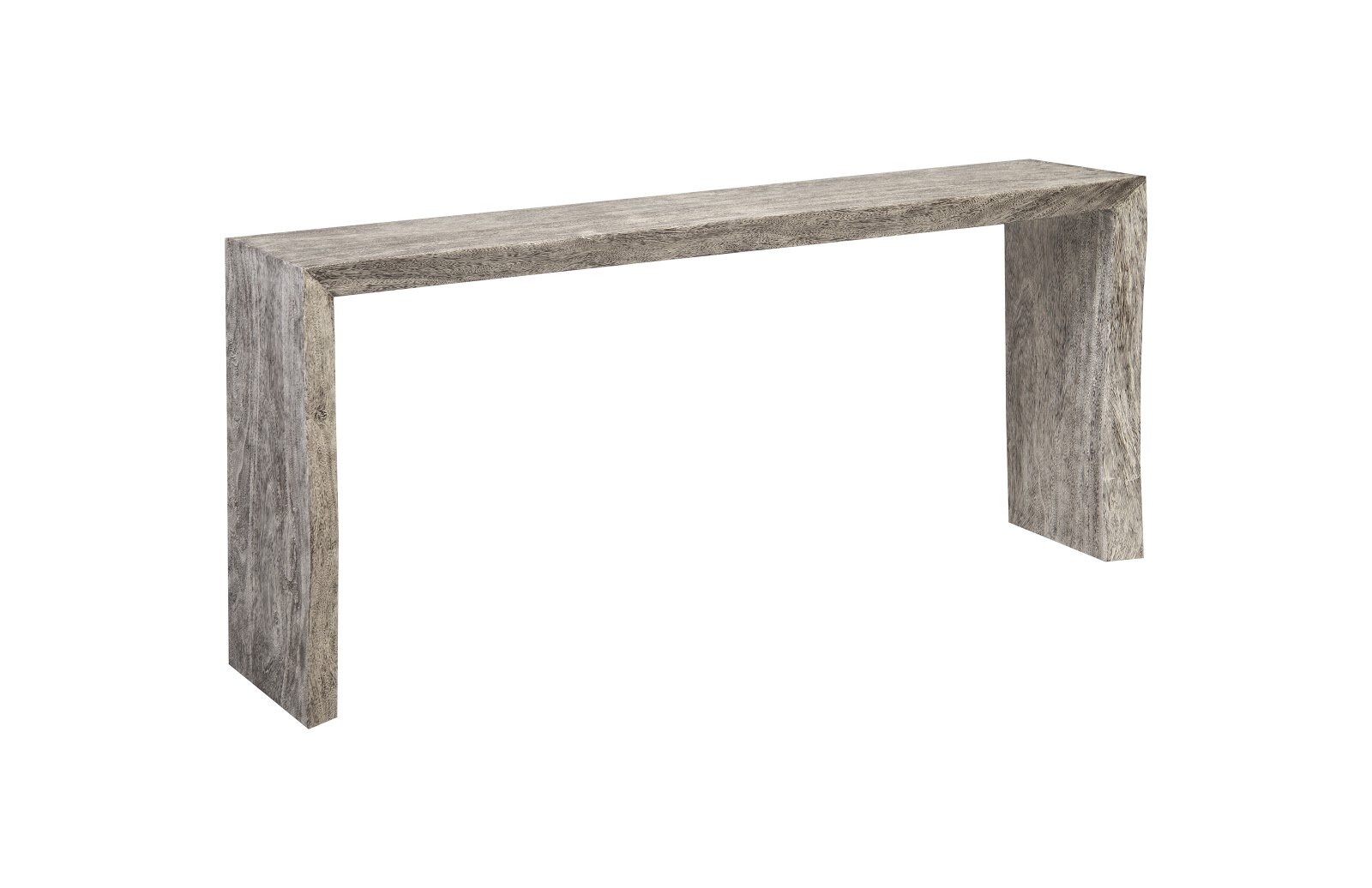 Stone concrete deals console table