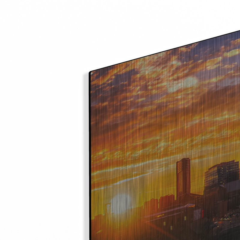 «Nashville Sunset» par Jonathan Ross, art en métal, H 24 po x l 48 po