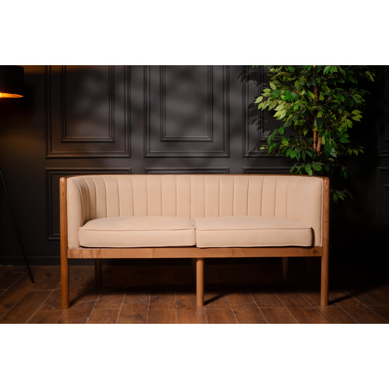 Alton Loveseat, Brown, Beige