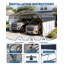 20x25FT Metal Carport Heavy Duty Galvanized Steel Canopy