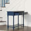 Console de style moderne Mid-Century avec 2 tiroirs et tablette LUMera, table d'entrée étroite de 35,4 po, canapé en bois massif pour le salon, le couloir et le vestibule -356175429
