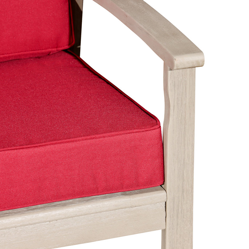 Causeuse avec coussins, Gris, Blanc