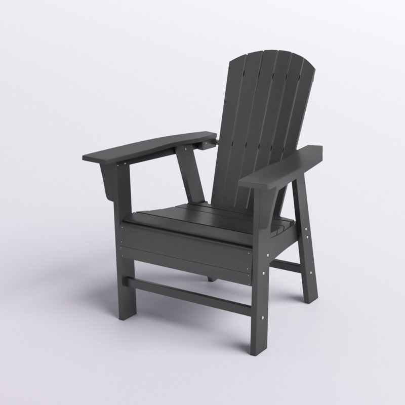 Geoff Outdoor Adirondack Chair, Gray